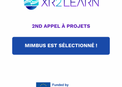 MIMBUS sélectionné pour le 2nd appel à projets de XR2Learn
